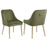 Coaster Co. Of America Mayette Upholstered Dining Side Chair Olive (set Of 2)