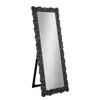 Coaster Co. Of America Mckay Textural Frame Cheval Floor Mirror Silver And Smoky Grey