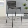 Coaster Co. Of America Mckinley Upholstered Bar Stools With Footrest (set Of 2) Brown And Sandy Black