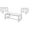 Coaster Co. Of America Merced 3-piece Rectangular Coffee And End Table Set Nickel