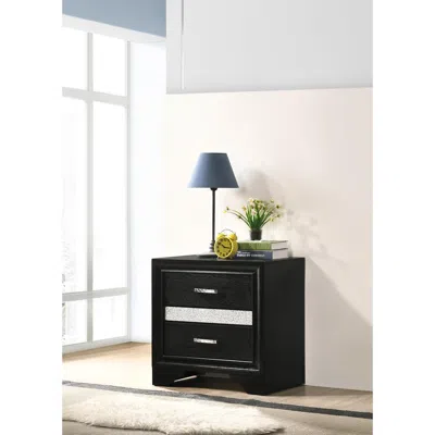 Coaster Co. Of America Miranda 2-drawer Nightstand Tray Black