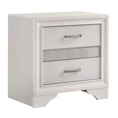 Coaster Co. Of America Miranda 2-drawer Nightstand Tray White