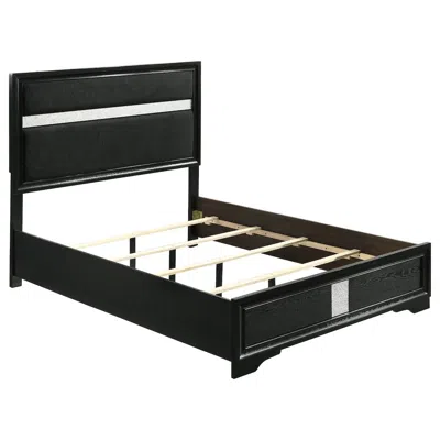 Coaster Co. Of America Miranda 54-inch Upholstered Full Panel Bed Black