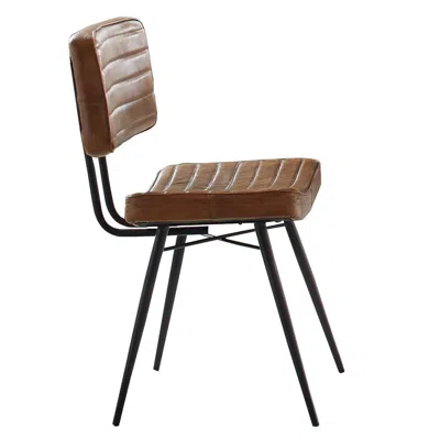 Coaster Co. Of America Misty Padded Side Chairs Camel And Black (set Of 2) In Multi