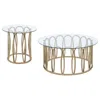 Coaster Co. Of America Monett 2-piece Coffee And End Table Set Chocolate Chrome