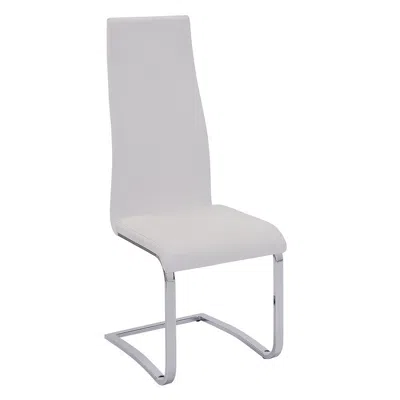 Coaster Co. Of America Montclair High Back Dining Chairs Black And Chrome (set Of 4)