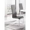 Coaster Co. Of America Montclair Upholstered High Back Side Chairs Grey And Chrome (set Of 4)