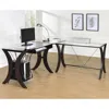 Coaster Co. Of America Monterey 3-piece L-shaped Computer Desk Set Cappuccino