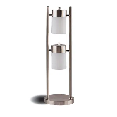 Coaster Co. Of America Munson Adjustable Swivel Table Lamp Brushed Silver In Metallic