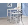 Coaster Co. Of America Natividad 5-piece Bar Set White High Gloss And Chrome