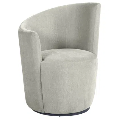 Coaster Co. Of America Nueva Upholstered Swivel Chair Curved Backrest Dove Grey