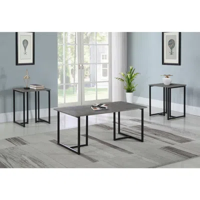 Coaster Co. Of America Nyla 3-piece Occasional Set Weathered Grey And Black