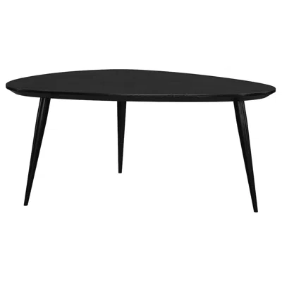 Coaster Co. Of America Odessa Triangular Solid Wood Coffee Table Black