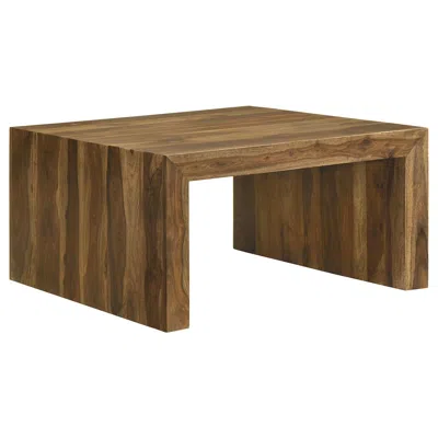 Coaster Co. Of America Odilia Square Solid Wood Coffee Table Auburn
