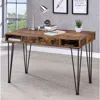 Coaster Co. Of America Olvera 1-drawer Writing Desk Antique Nutmeg And Dark Bronze
