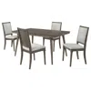 Coaster Co. Of America Onslow 5-piece 59-inch Rectangular Dining Set Dark Brown