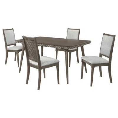 Coaster Co. Of America Onslow 5-piece 59-inch Rectangular Dining Set Dark Brown