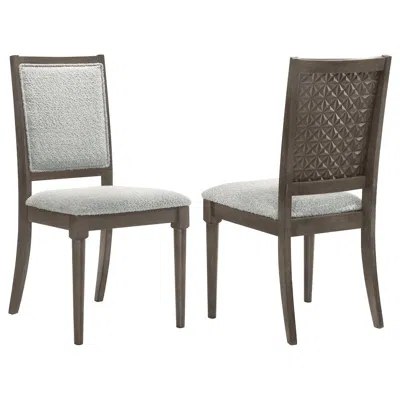 Coaster Co. Of America Onslow Upholstered Dining Side Chair Dark Brown (set Of 2)