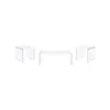 Coaster Co. Of America Opal 3-piece Coffee And End Table Set White High Gloss