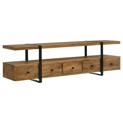 Coaster Co. Of America Otto 5-drawer Mango Wood 70" Tv Stand Media Console Brown
