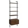 Coaster Co. Of America Owens 96-inch 4-shelf Storage Wall Bookshelf Walnut