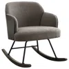 Coaster Co. Of America Paige Boucle Upholstered Mid Back Rocking Chair Taupe In Brown