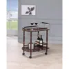 Coaster Co. Of America Palmer 2-tier Serving Cart Merlot And Brass