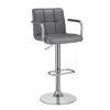 Coaster Co. Of America Palomar Adjustable Height Bar Stool Grey And Chrome