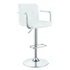 Coaster Co. Of America Palomar Adjustable Height Bar Stool White And Chrome