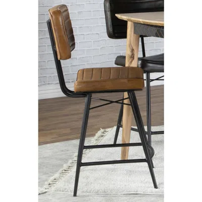 Coaster Co. Of America Partridge Upholstered Counter Height Stools With Footrest (set Of 2)