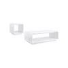 Coaster Co. Of America Paseo 2-piece Coffee And End Table Set White High Gloss