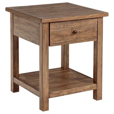 Coaster Co. Of America Payne 1-drawer Wood End Table With Shelf Distressed Brown