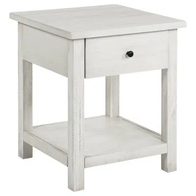 Coaster Co. Of America Payne 1-drawer Wood End Table With Shelf White