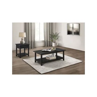 Coaster Co. Of America Payne 2-piece Coffee And 1-drawer End Table Set Java