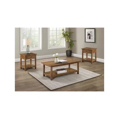 Coaster Co. Of America Payne 3-piece Coffee And 1-drawer End Table Set Brown