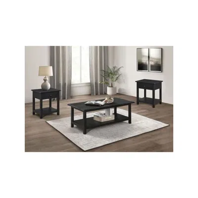 Coaster Co. Of America Payne 3-piece Coffee And 1-drawer End Table Set Java
