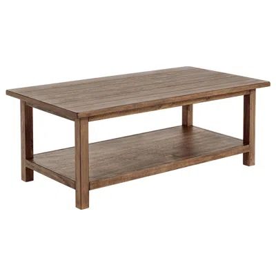 Coaster Co. Of America Payne Wood Coffee Table With Shelf Distressed Brown