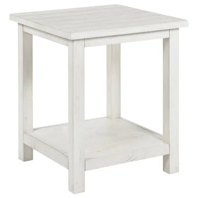 Coaster Co. Of America Payne Wood End Table With Shelf White