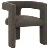 Coaster Co. Of America Petra Boucle Upholstered Accent Side Chair Chocolate Brown In Brown