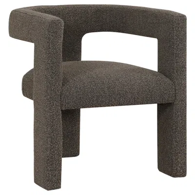 Coaster Co. Of America Petra Boucle Upholstered Accent Side Chair Chocolate Brown