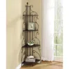 Coaster Co. Of America Poppy 4-shelf Corner Bookcase Cappuccino And Copper
