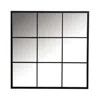 Coaster Co. Of America Quetzal Square Window Pane Wall Mirror Black