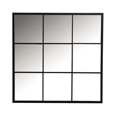 Coaster Co. Of America Quetzal Square Window Pane Wall Mirror Black