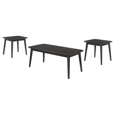 Coaster Co. Of America Radley 3-piece Rectangular Coffee Table Set Black