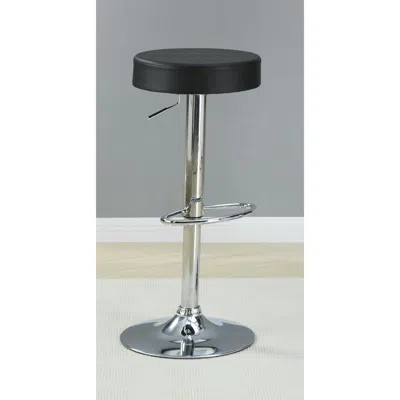Coaster Co. Of America Ramses 29" Adjustable Bar Stool Chrome And Black