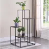 Coaster Co. Of America Rito 4-tier Display Shelf Rustic Brown And Black