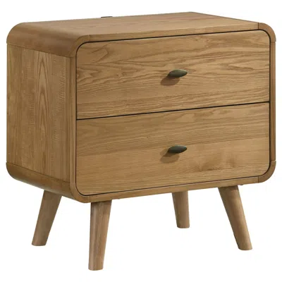 Coaster Co. Of America Robyn 2-drawer Nightstand Bedside Table Light Ash