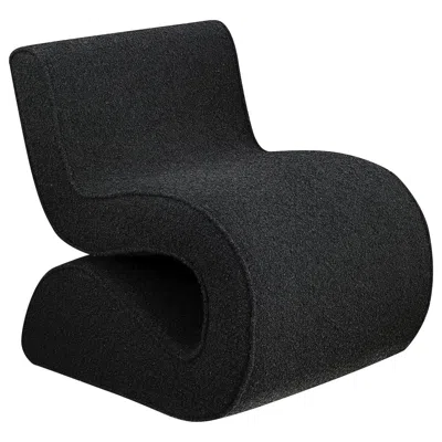 Coaster Co. Of America Ronea Boucle Upholstered Armless Curved Chair Charcoal