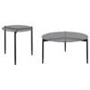 Coaster Co. Of America Rosalie 2-piece Round Coffee And End Table Set Grey In Gray