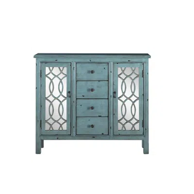 Coaster Co. Of America Rue 4-drawer Accent Cabinet Antique Blue